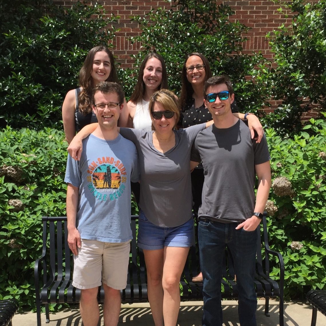 Sarah Lebeis pictured with her lab members