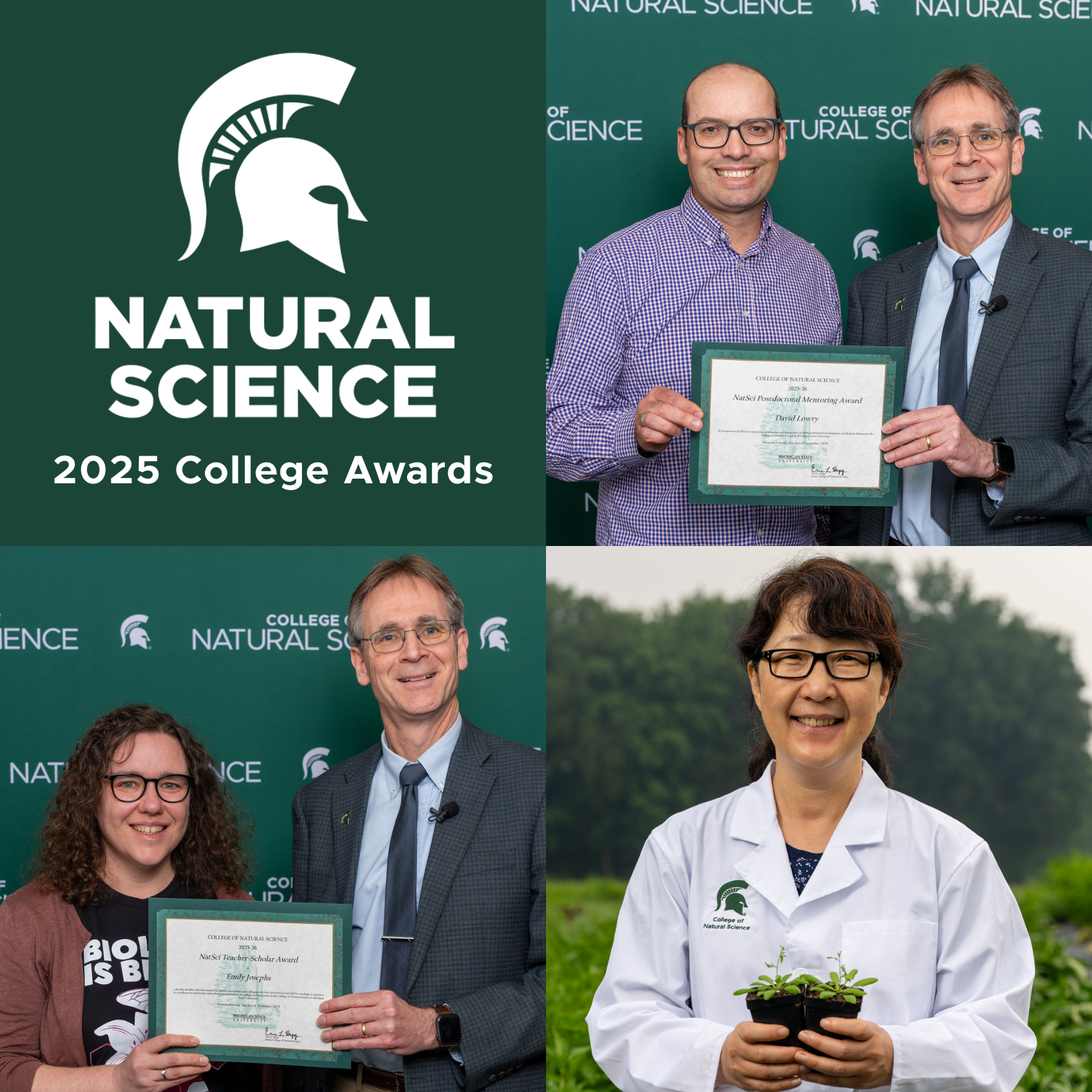 A square graphic divided into four quadrants, with the Spartan Helmet and text 