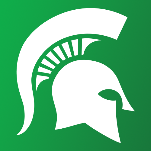 Spartan logo on a green background